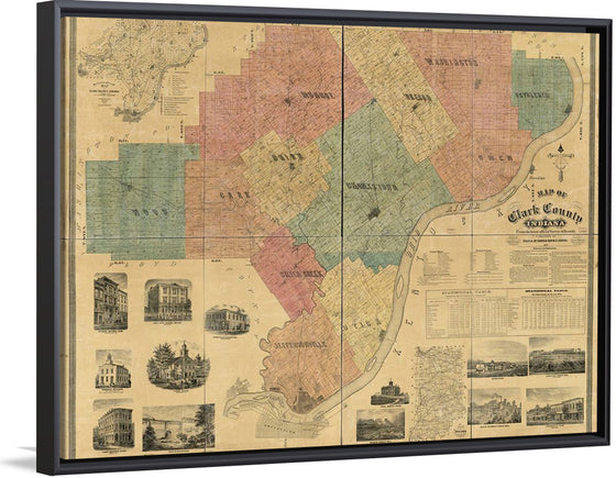 "Map of Clark County, Indiana"