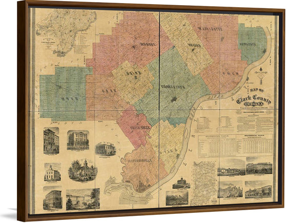 "Map of Clark County, Indiana"