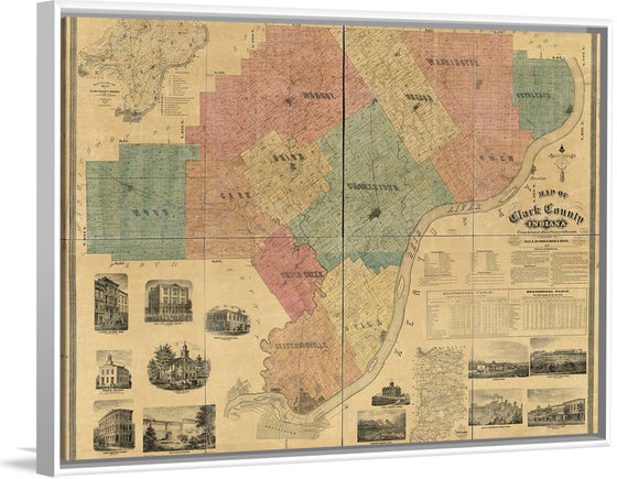 "Map of Clark County, Indiana"