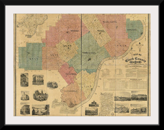 "Map of Clark County, Indiana"