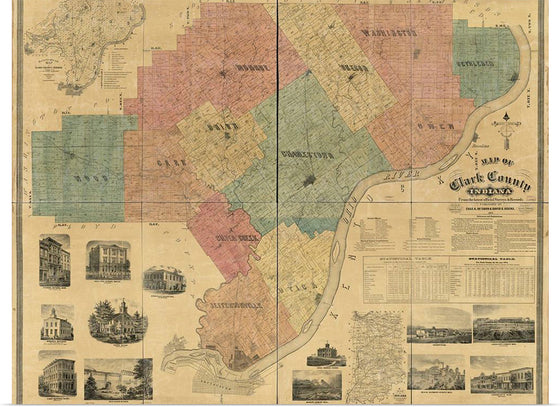 "Map of Clark County, Indiana"