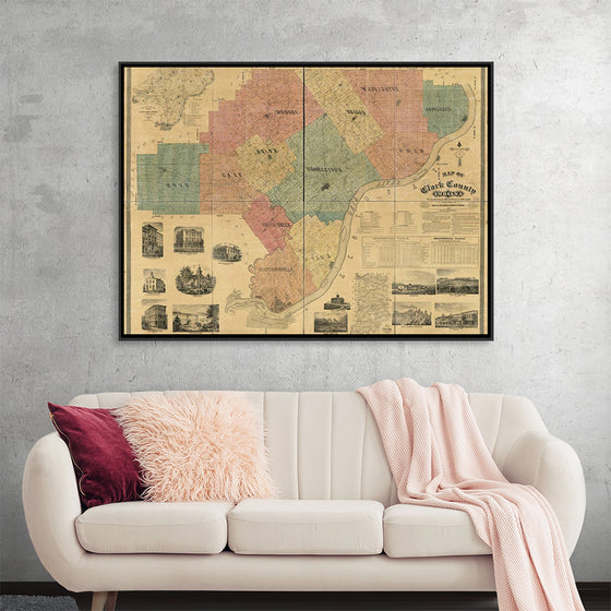 "Map of Clark County, Indiana"