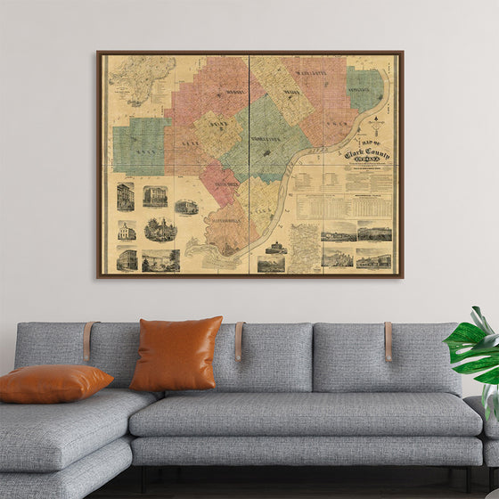 "Map of Clark County, Indiana"