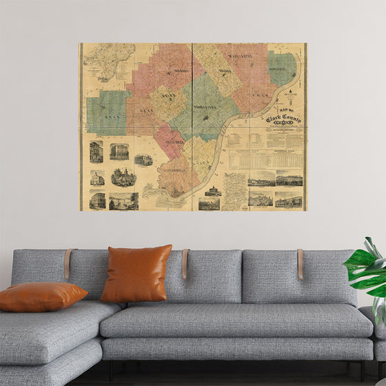 "Map of Clark County, Indiana"