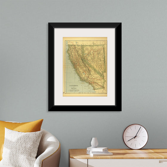 "Map of California and Nevada (1894)", Dodd, Mead and Company