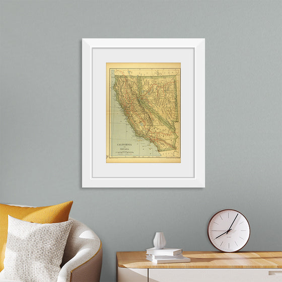 "Map of California and Nevada (1894)", Dodd, Mead and Company