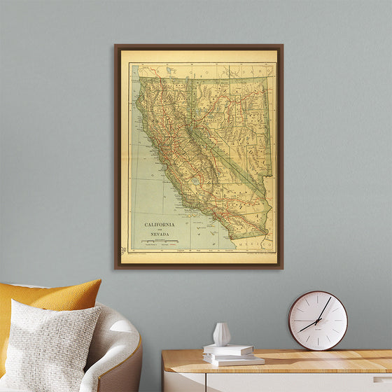 "Map of California and Nevada (1894)", Dodd, Mead and Company