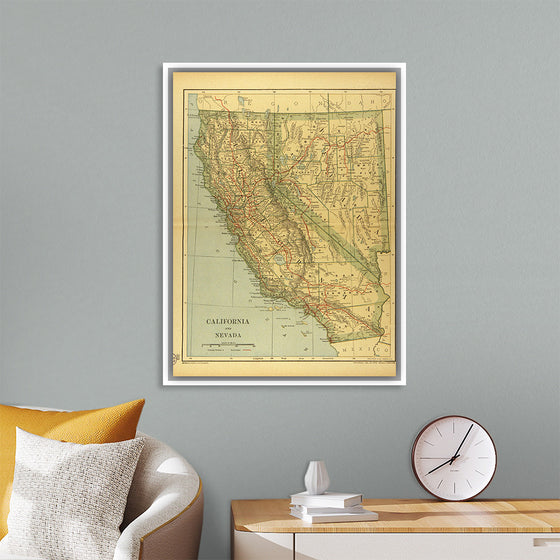 "Map of California and Nevada (1894)", Dodd, Mead and Company