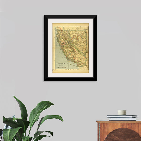 "Map of California and Nevada (1894)", Dodd, Mead and Company