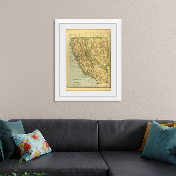 "Map of California and Nevada (1894)", Dodd, Mead and Company