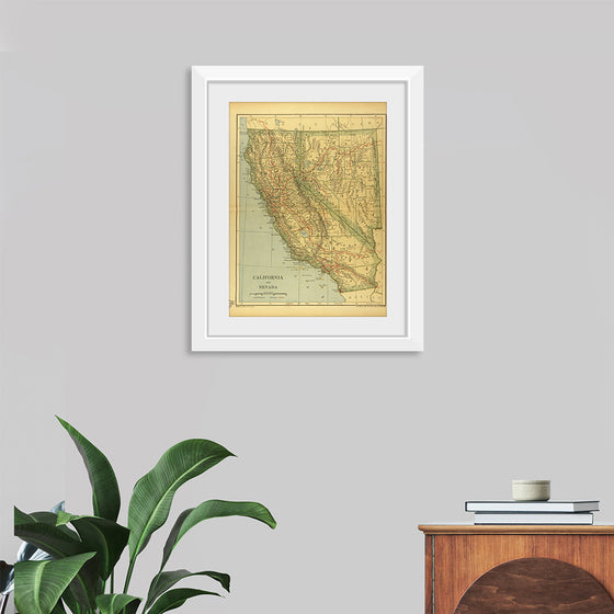 "Map of California and Nevada (1894)", Dodd, Mead and Company