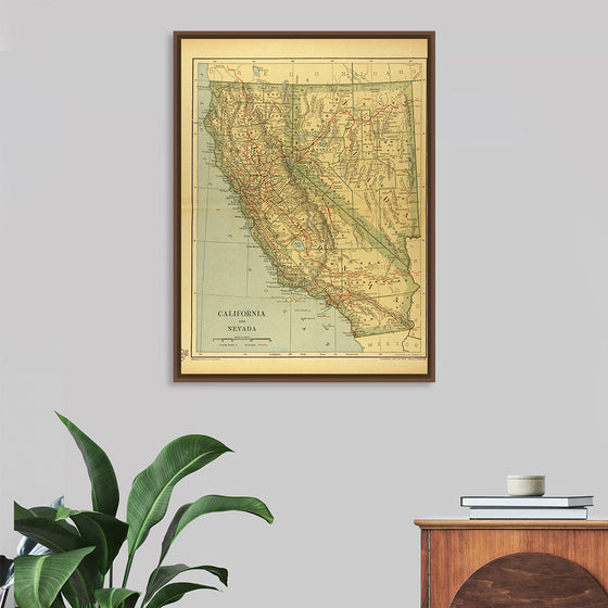 "Map of California and Nevada (1894)", Dodd, Mead and Company