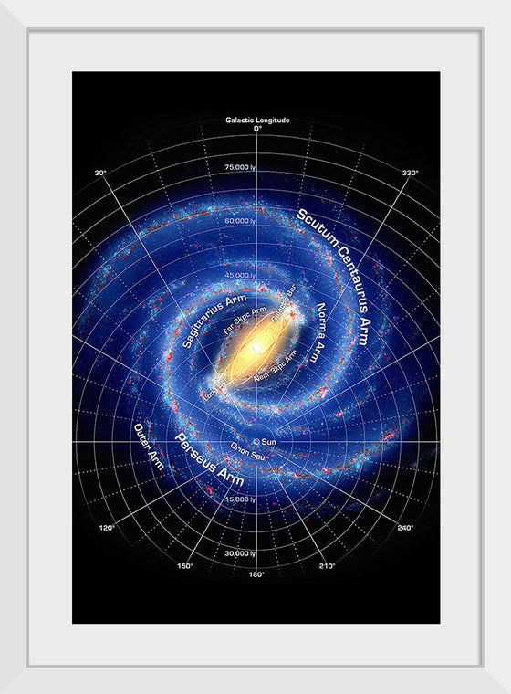 "Milky Way Map A5", Tobias Frei