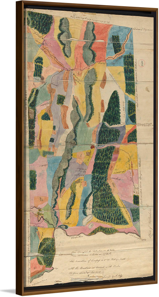 "Plan of Wilbraham(1830)", Aaron Bliss