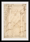 "Design for a Console supported by Putto (recto); Architectural Arcade (verso)"