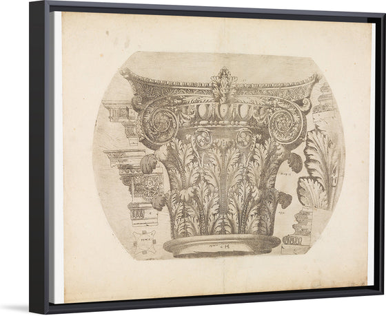 "Capital in the Composite Order and Various Architectural Details", Hugues Sambin