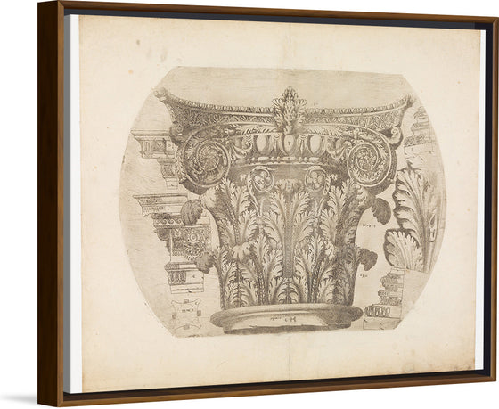 "Capital in the Composite Order and Various Architectural Details", Hugues Sambin