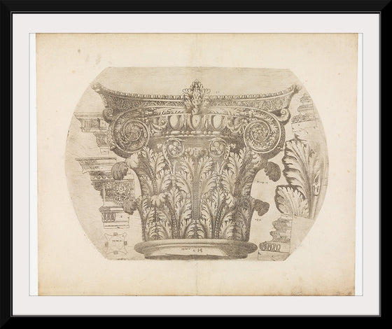 "Capital in the Composite Order and Various Architectural Details", Hugues Sambin