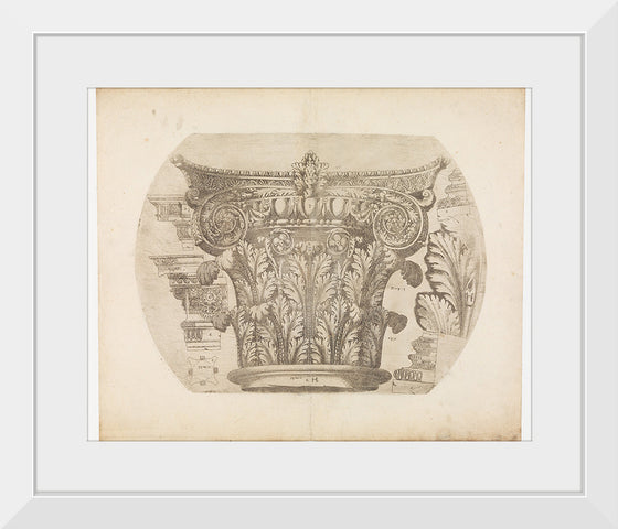 "Capital in the Composite Order and Various Architectural Details", Hugues Sambin