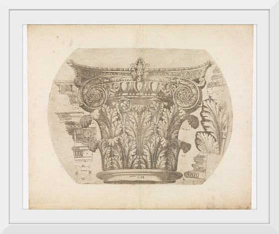 "Capital in the Composite Order and Various Architectural Details", Hugues Sambin
