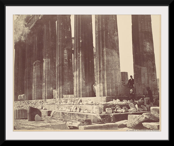 "Details of the Colonnade of the Parthenon, Athens"