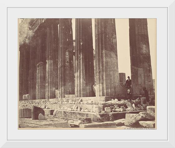 "Details of the Colonnade of the Parthenon, Athens"