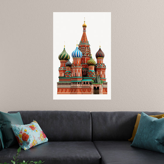 "St. Basil's Cathedral, Russian Famous Landmark"