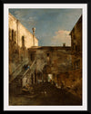 "A Venetian Courtyard", Francesco Guardi