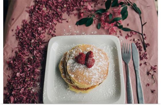 "Pancakes with berries"