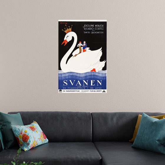 "The Swan Swedish Film Poster (1925)", Eric Rohman