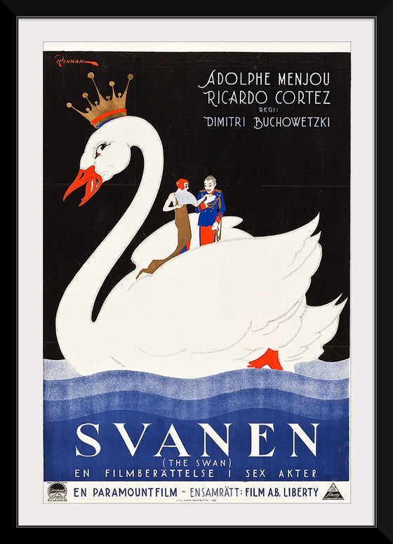 "The Swan Swedish Film Poster (1925)", Eric Rohman