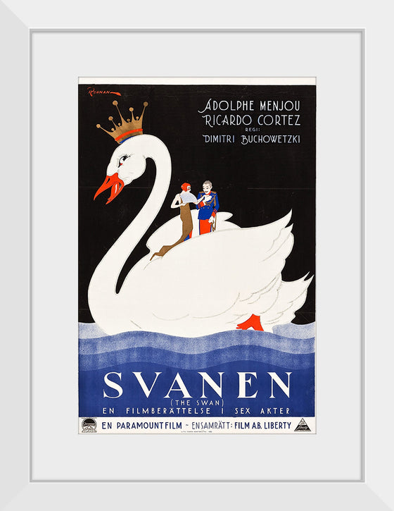 "The Swan Swedish Film Poster (1925)", Eric Rohman