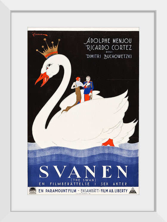 "The Swan Swedish Film Poster (1925)", Eric Rohman