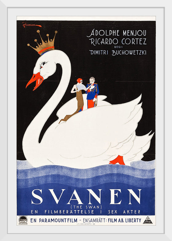 "The Swan Swedish Film Poster (1925)", Eric Rohman