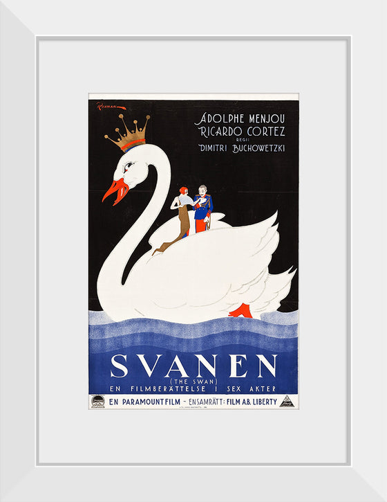 "The Swan Swedish Film Poster (1925)", Eric Rohman