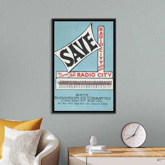 "Showpeople's Committee To Save Radio City Music Hall Poster"