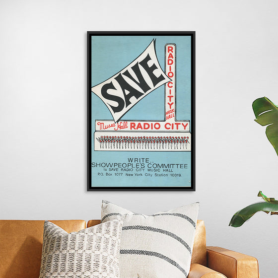 "Showpeople's Committee To Save Radio City Music Hall Poster"