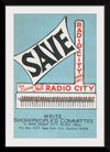 "Showpeople's Committee To Save Radio City Music Hall Poster"