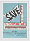 "Showpeople's Committee To Save Radio City Music Hall Poster"