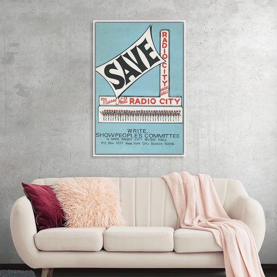 "Showpeople's Committee To Save Radio City Music Hall Poster"