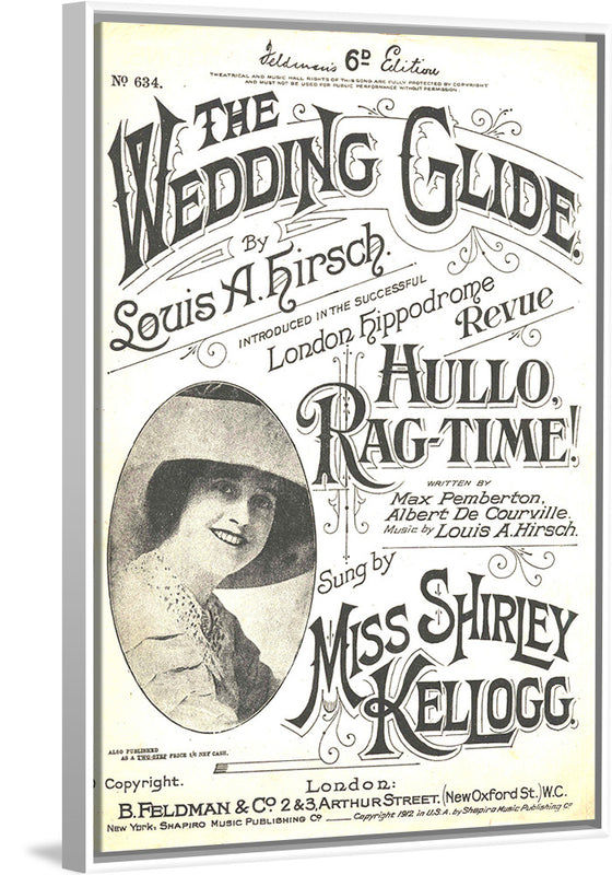 "The Wedding Glide sheet music 1912"