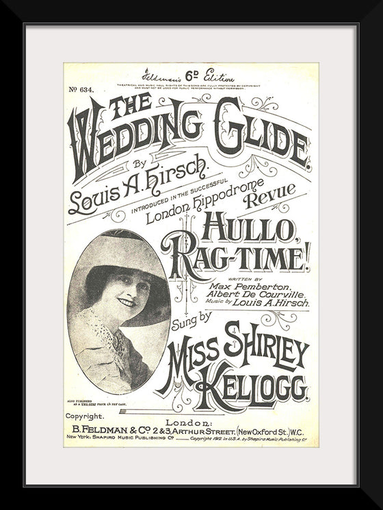 "The Wedding Glide sheet music 1912"