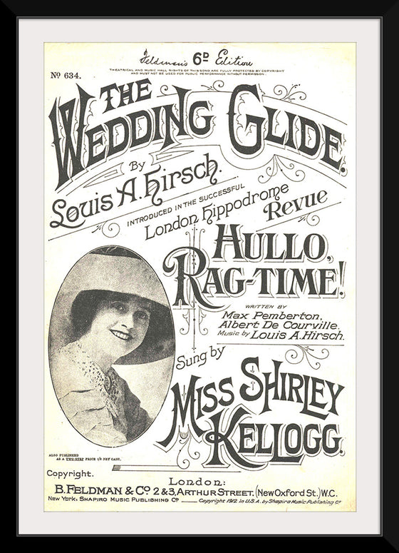 "The Wedding Glide sheet music 1912"