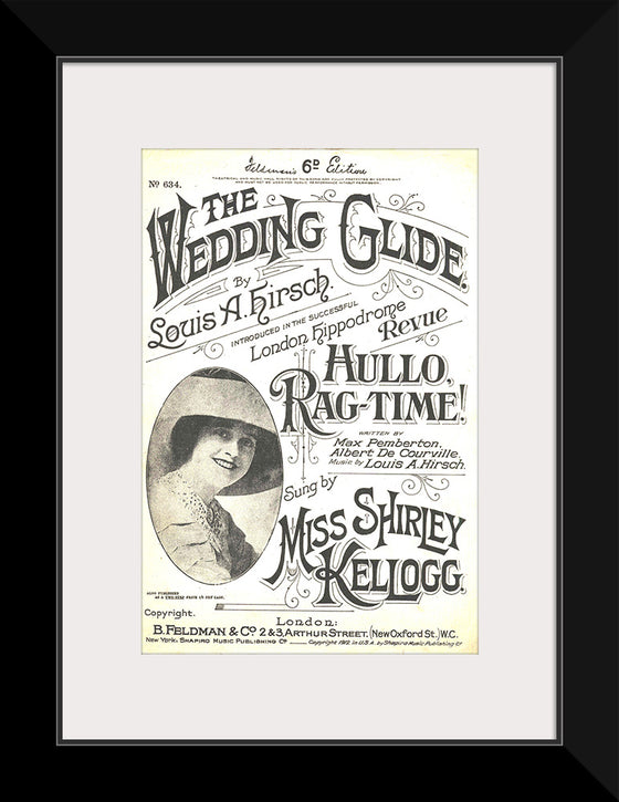 "The Wedding Glide sheet music 1912"