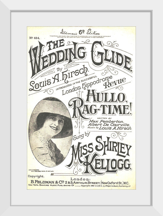 "The Wedding Glide sheet music 1912"