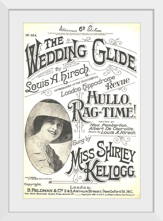 "The Wedding Glide sheet music 1912"