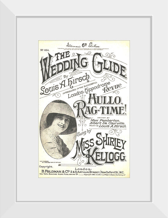 "The Wedding Glide sheet music 1912"