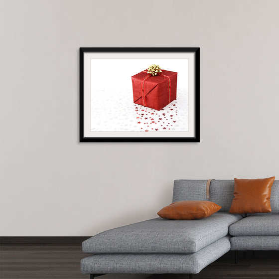 "Red Christmas present"