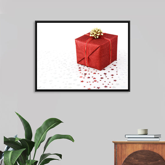 "Red Christmas present"