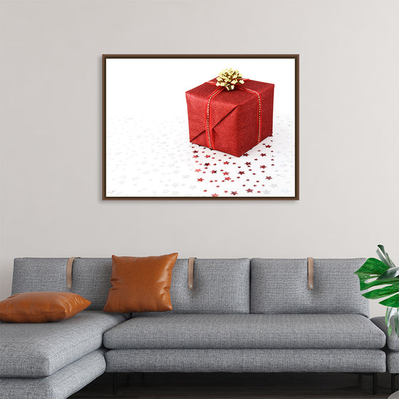 "Red Christmas present"